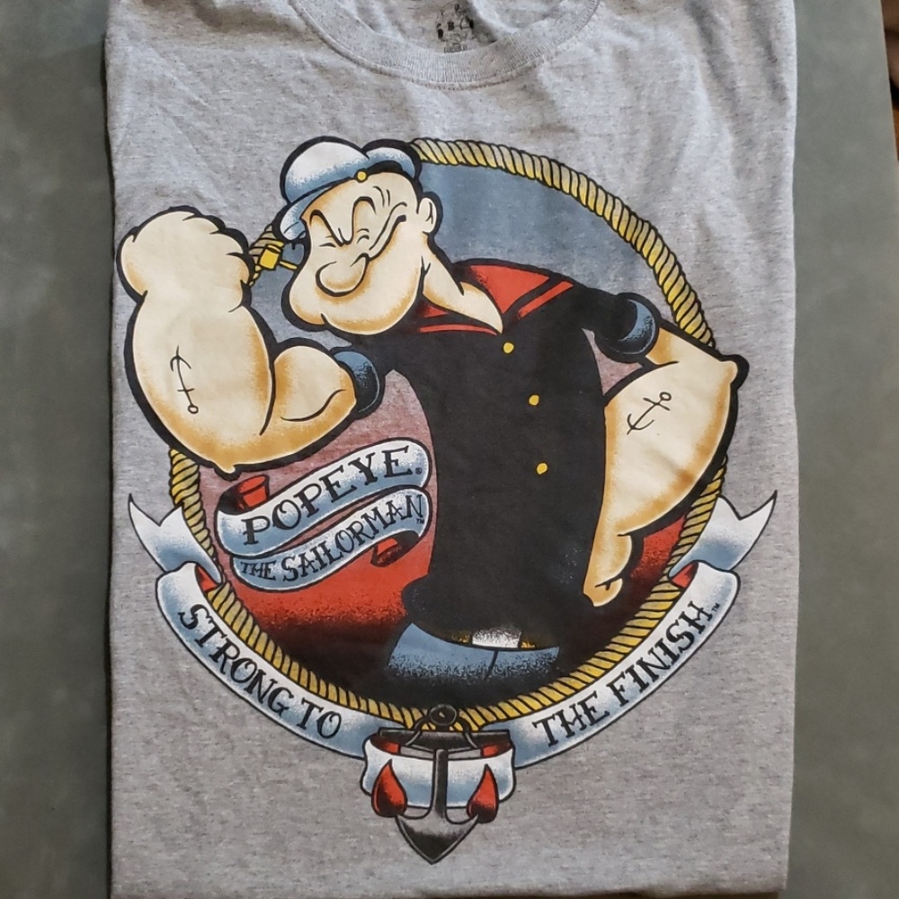Popeye "Strong th the Finish" shirt